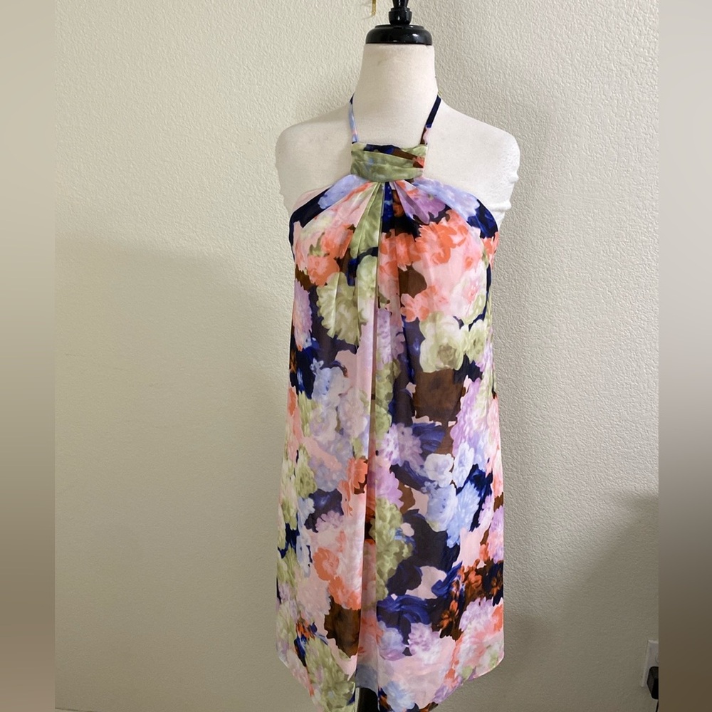 1. State Mini‎ Halter Floral Dress